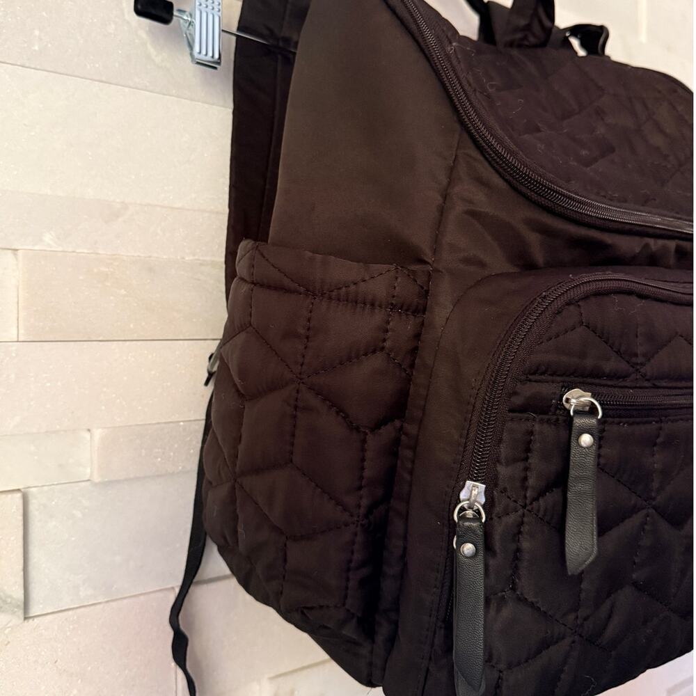 SKIP HOP NWOT Forma Pack & Go Quilted Diaper Backpack BLACK Maternity Baby Gear - Picture 4 of 10